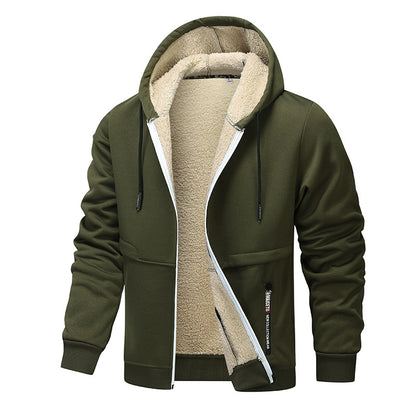 Men's warm fleece jacket with functional cut Skorter
