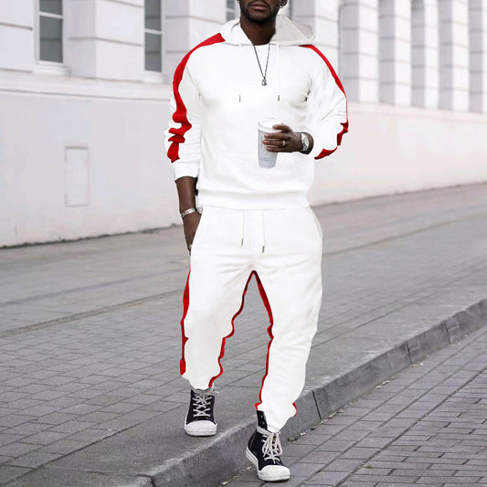 Men's tracksuit with hood and contrasting side elements Skorter
