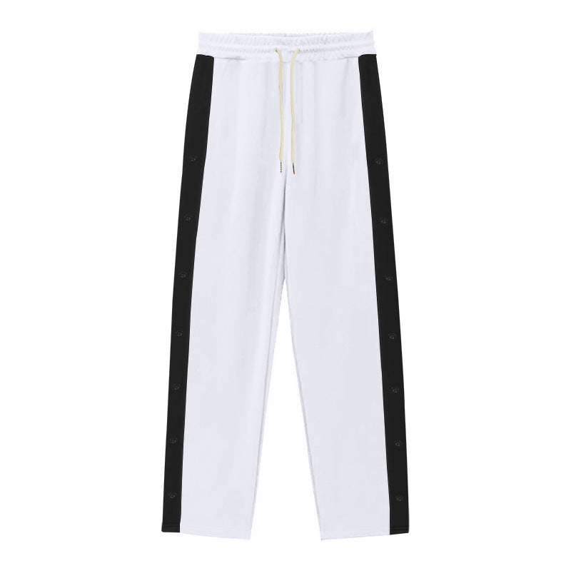 Men's sporty joggers with snap button closure and breathable material Skorter