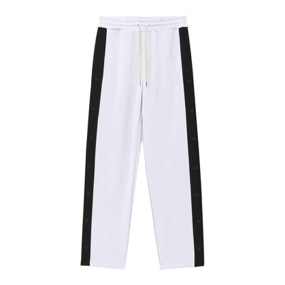 Men's sporty joggers with snap button closure and breathable material Skorter