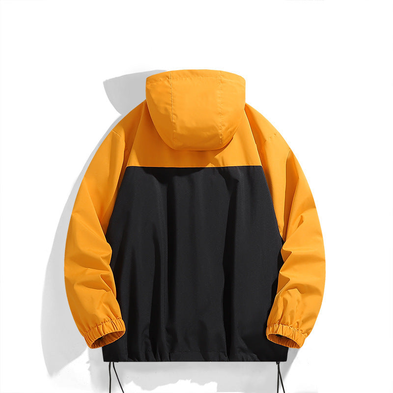 Men's windproof functional jacket with stylish color contrast and practical pockets Skorter