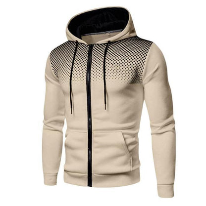 Men's sporty hoodie jacket with full zip and practical pockets Skorter