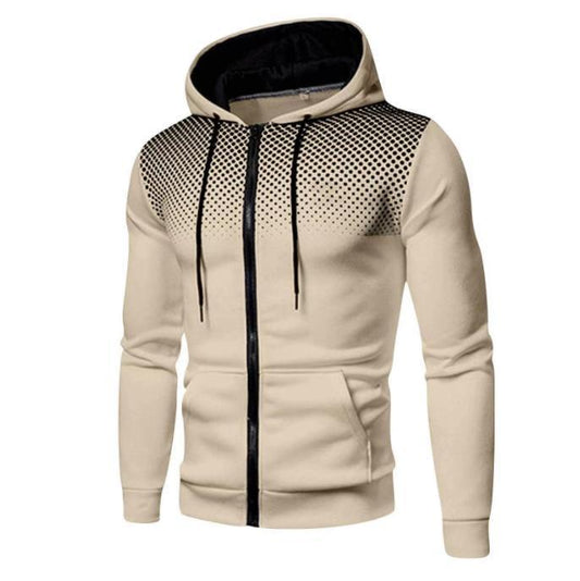 Men's sporty hoodie jacket with full zip and practical pockets Skorter