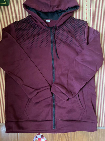 Men's sporty hoodie jacket with full zip and practical pockets Skorter