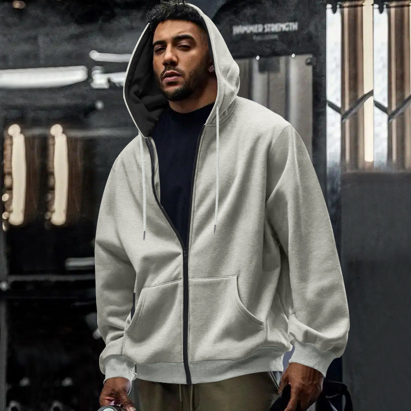 Men's zip hoodie with comfortable pockets and soft inner lining Skorter