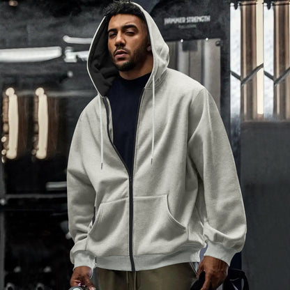 Men's zip hoodie with comfortable pockets and soft inner lining Skorter