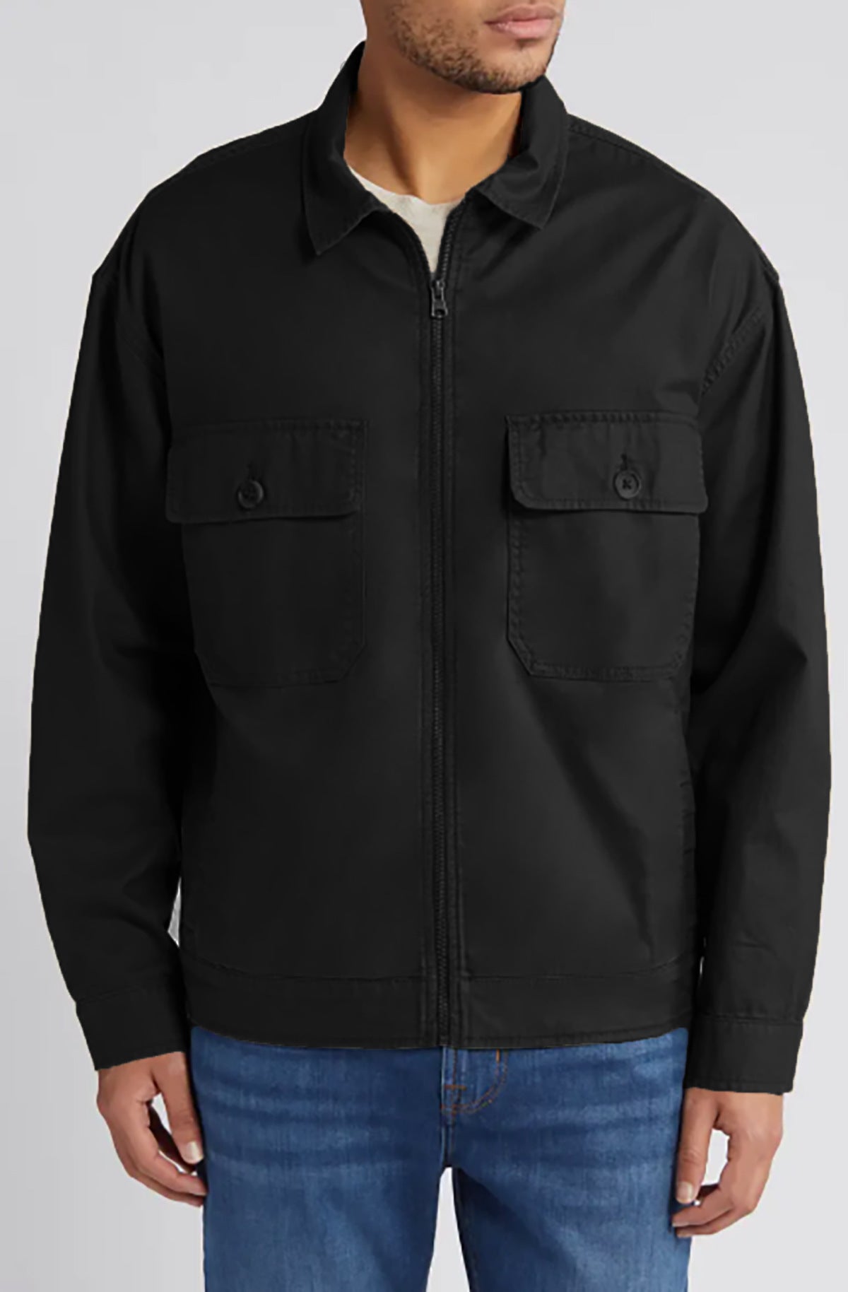 Men's utility jacket in modern design with practical pockets Skorter