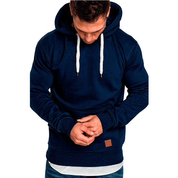 Men's hooded sweater with a fashionable cut and casual lining Skorter