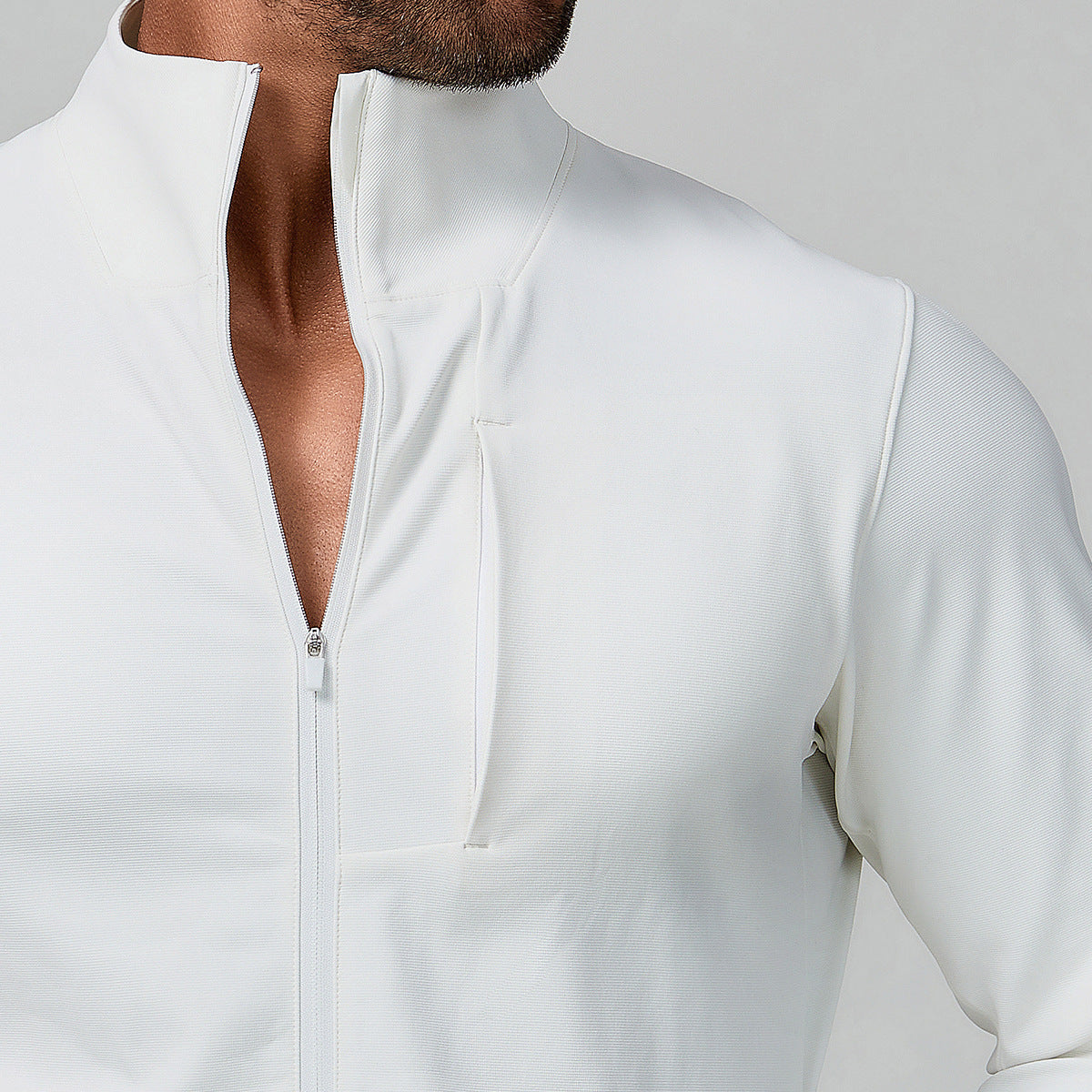 Men's Breathable Hybrid Jacket with High Collar Skorter