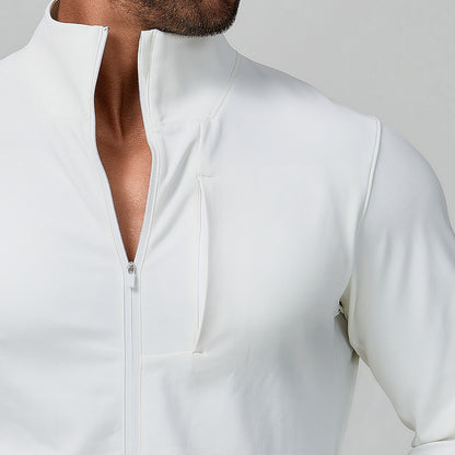 Men's Breathable Hybrid Jacket with High Collar Skorter