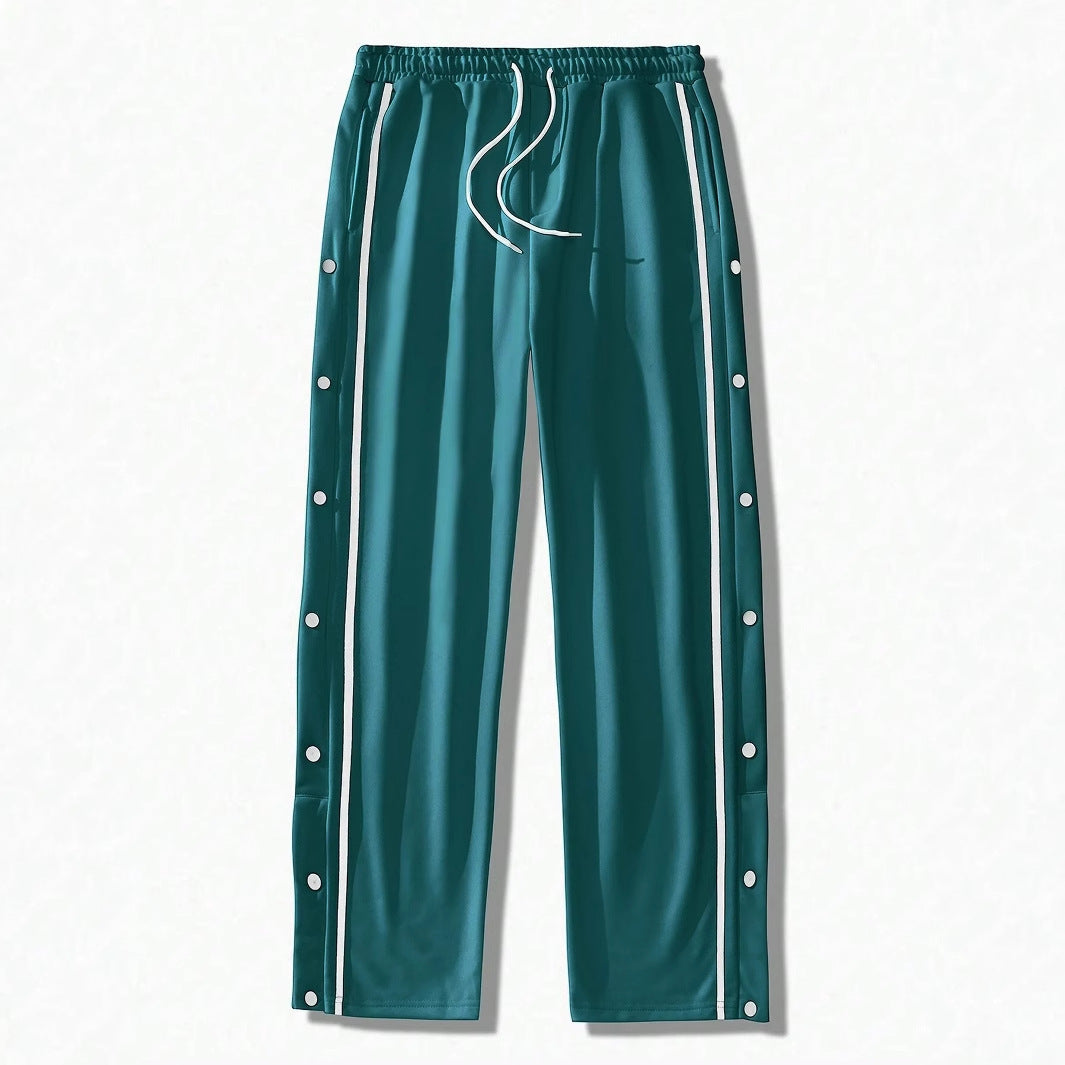 Men's sporty training pants with snap button closure Skorter