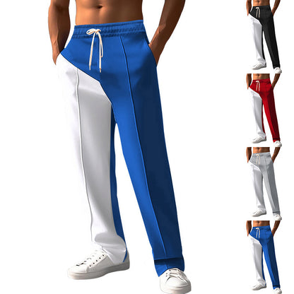 Men's sporty leisure pants with innovative cut and contrast details Skorter