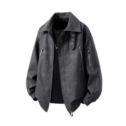 Men's transitional jacket with innovative design and multifunctional zippered pockets Skorter