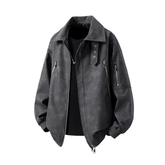 Men's transitional jacket with innovative design and multifunctional zippered pockets Skorter