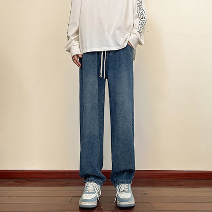 Men's loose Cargo Jeans with elastic waistband and practical pockets Skorter