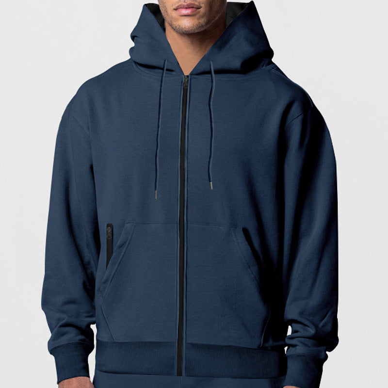 Men's zip-up hoodie with modern side pockets Skorter