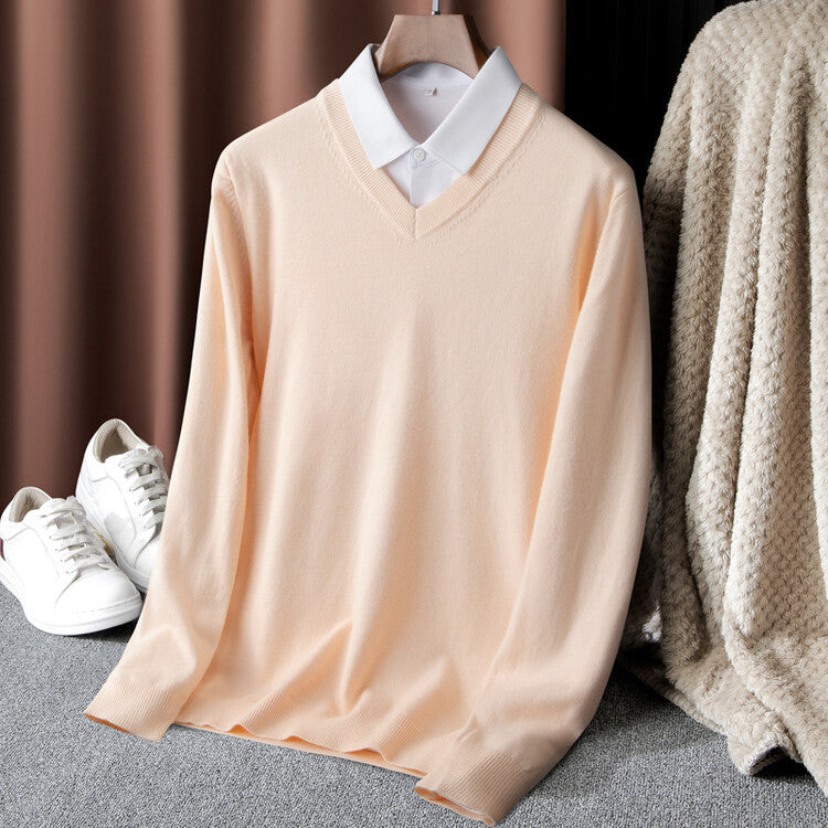 Men's V-Neck Sweater Skorter