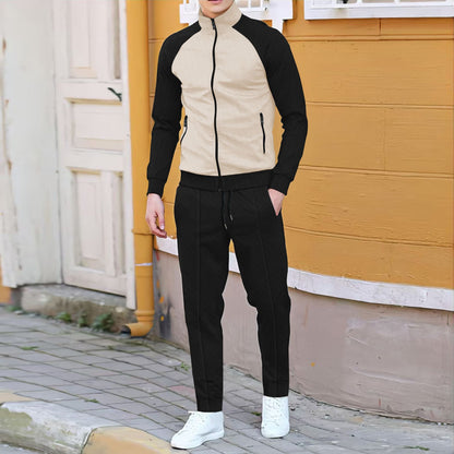 Men's sporty tracksuit with high collar Skorter