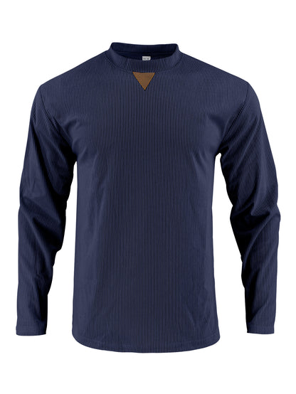 Men's sporty long-sleeve shirt with innovative texture design Skorter