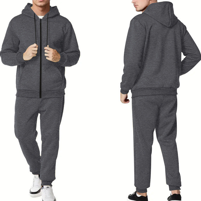 Men's sporty hoodie and jogger set with practical pockets and breathable materials Skorter