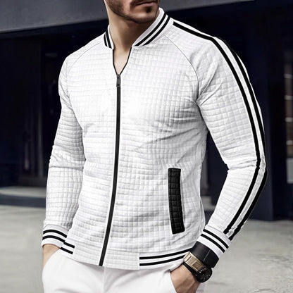 Men's sporty quilted jacket with modern cut and practical zip pockets Skorter