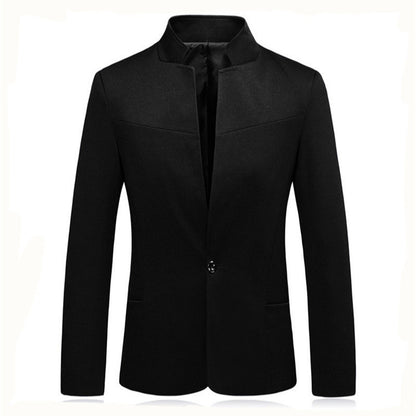 Men's modern blazer jacket with small stand-up collar Skorter