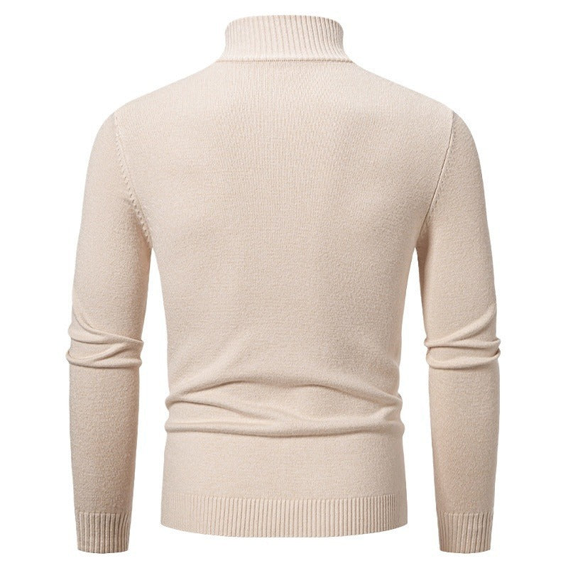 Men's stylish turtleneck sweater with zipper Skorter
