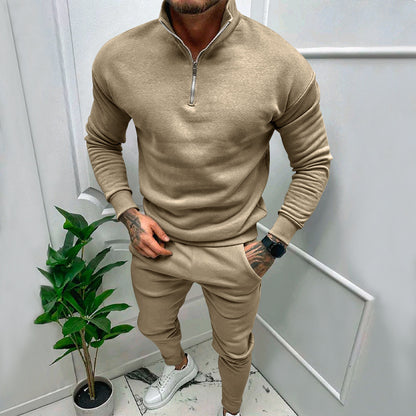 Men's sporty sweater with stand-up collar Skorter