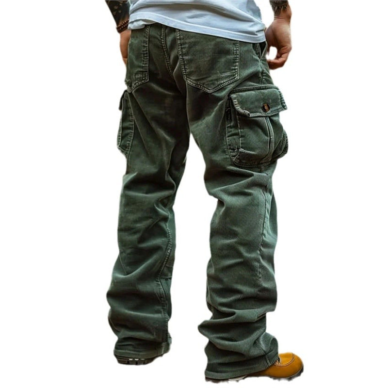 Men's practical cargo jeans with many pockets Skorter