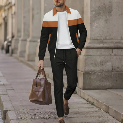 Men's sporty tracksuit set with breathable material and functional pockets Skorter