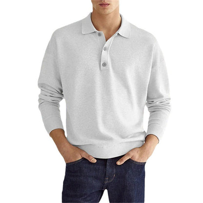 Men's sweater with modern polo collar and comfortable fit Skorter