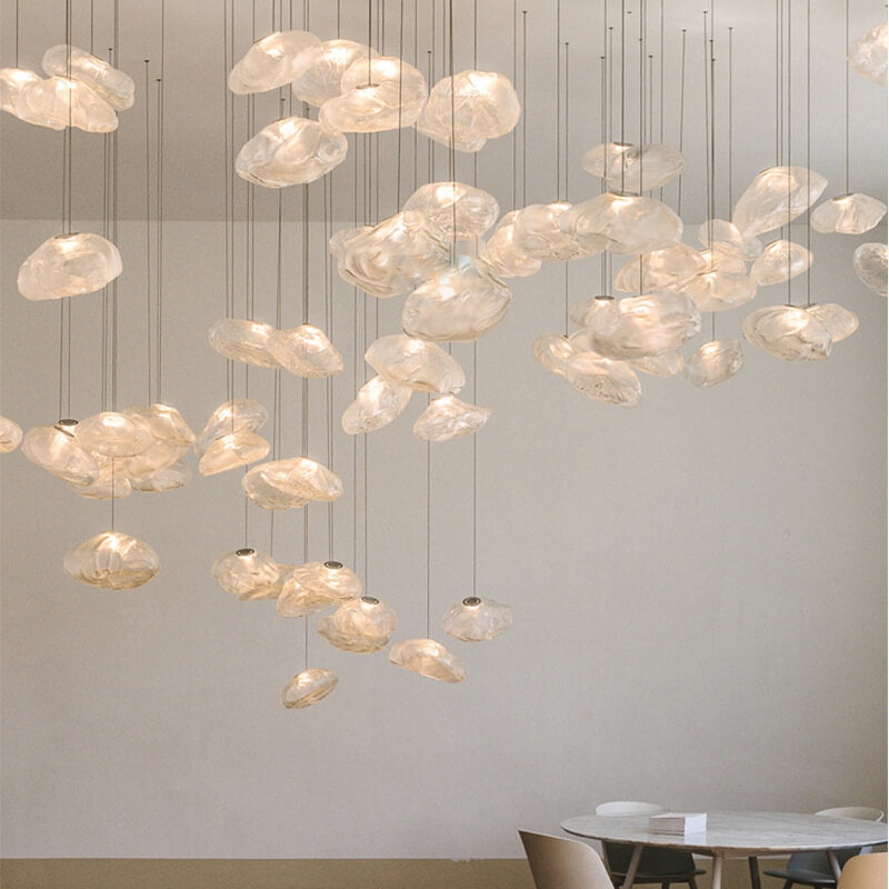 Skorter | CloudNova Glass Pendant Light | Modern Design | Unique Cloud Look | Ambient Lighting