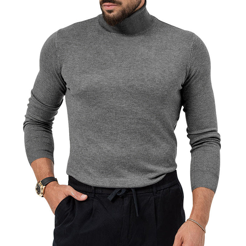 Men's elegant turtleneck sweater made of high-quality merino wool Skorter