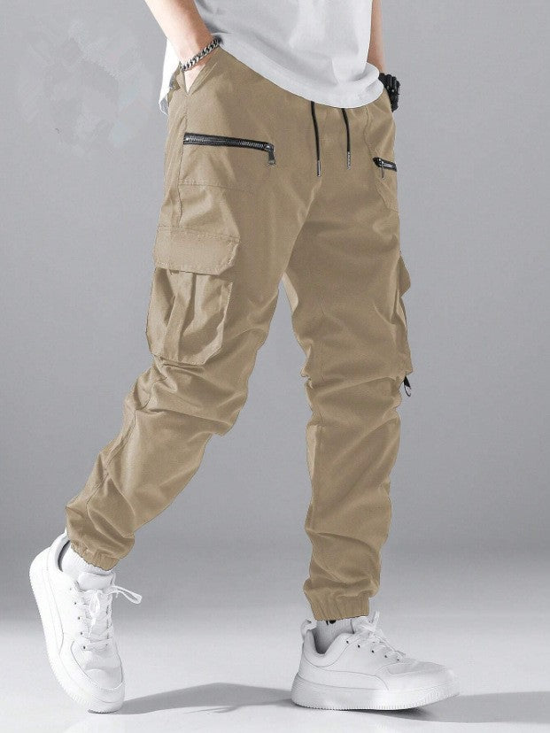 Men's stylish cargo jogger pants with practical pocket design Skorter