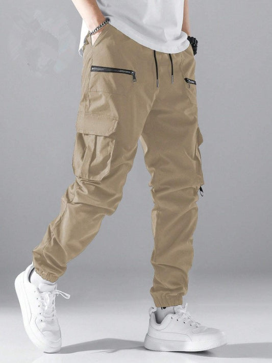 Men's stylish cargo jogger pants with practical pocket design Skorter