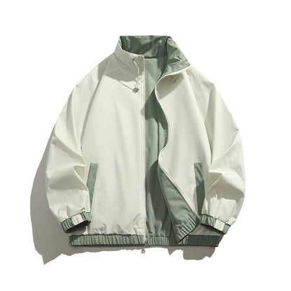 Men's sporty transitional jacket with elastic cuffs and practical zippered pockets Skorter