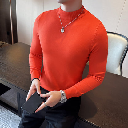 Men's stylish sweater with high collar and elegant fit Skorter