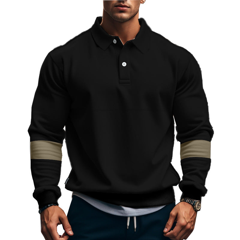 Men's sporty sweater with trendy contrasting stripes Skorter