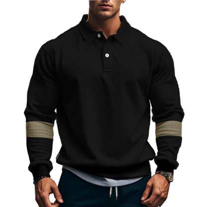 Men's sporty sweater with trendy contrasting stripes Skorter