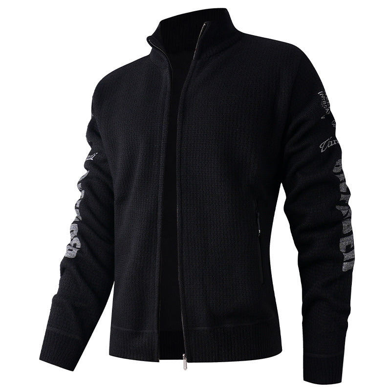 Men's quilted leisure jacket with high collar and modern lining Skorter