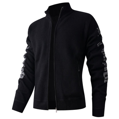 Men's quilted leisure jacket with high collar and modern lining Skorter