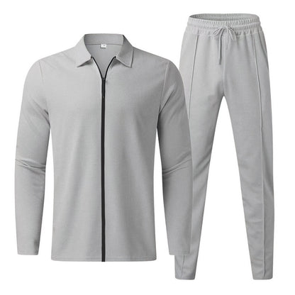 Men's tracksuit with zipper and elastic waistband Skorter