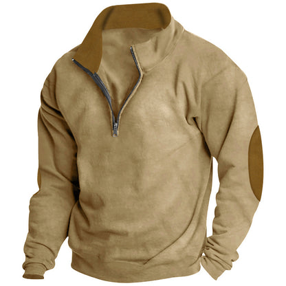 Men's sweater with high collar and zip closure Skorter