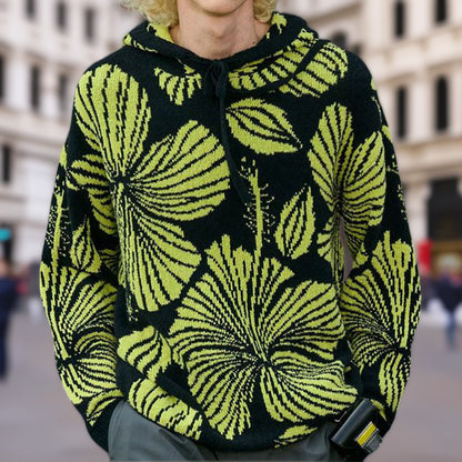 Unisex hoodie with unique floral design Skorter