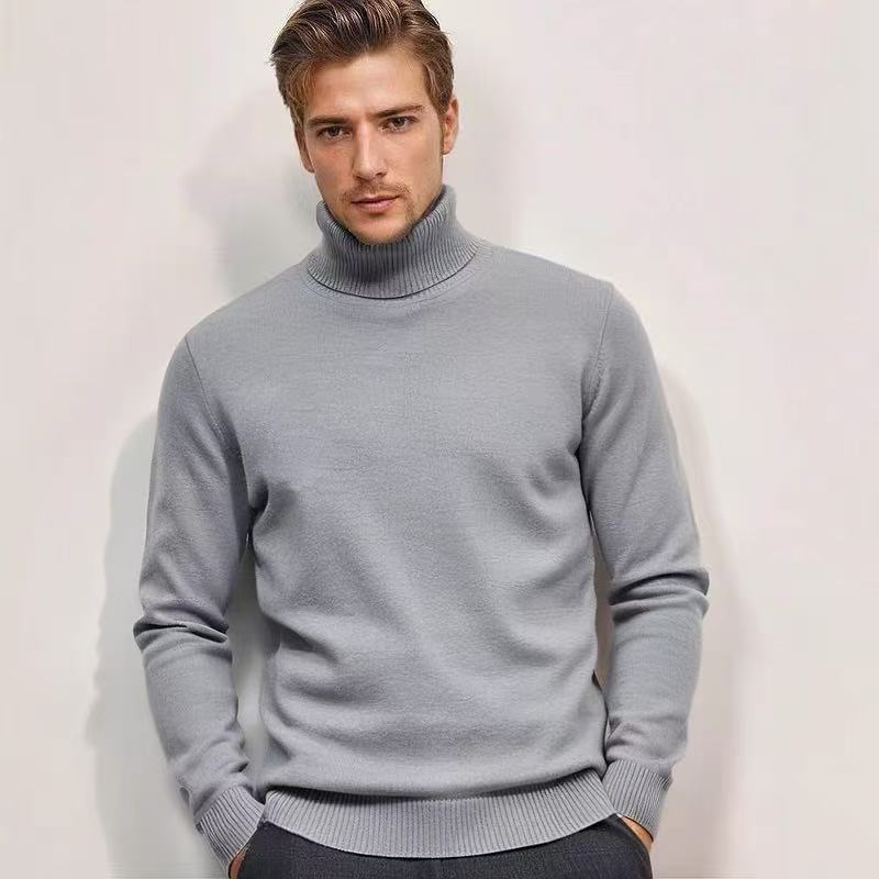 Men's turtleneck sweater made of fine knitting Skorter