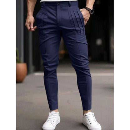 Men's stylish Slim-Fit suit trousers with pleated design Skorter