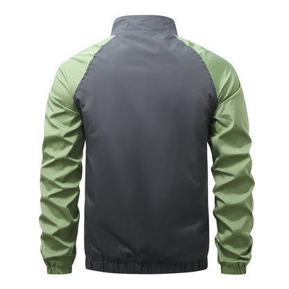Men's sporty transitional jacket made of tear-resistant material and elastic cuffs Skorter