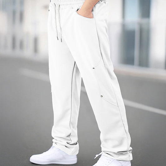 Men's sporty jogging pants with breathable mesh inserts and elastic waistband Skorter