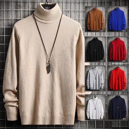 Men's stylish turtleneck sweater made of high-quality cotton Skorter