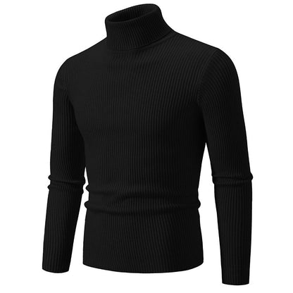 Men's turtleneck sweater made of fine ribbed material Skorter
